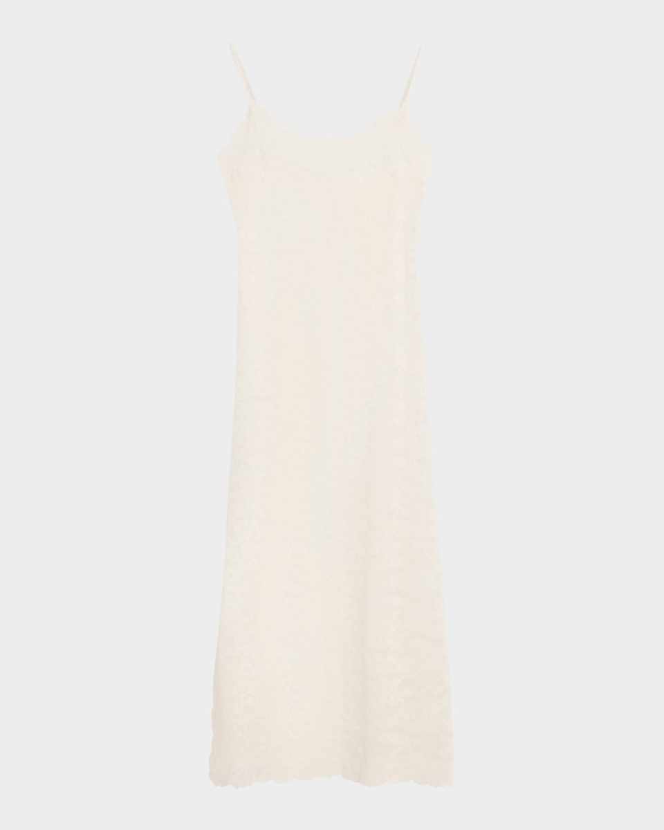 Peony Side-Slit Floral Lace Nightgown